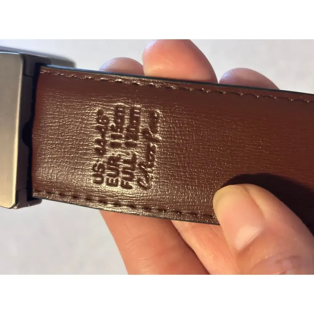 Beltox Fine Men's Black Reversible Belt 44-46